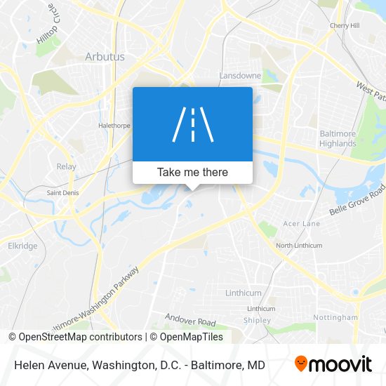 Helen Avenue map