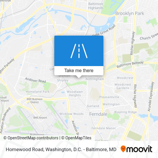 Homewood Road map