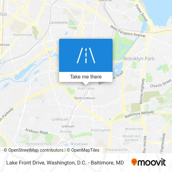 Lake Front Drive map