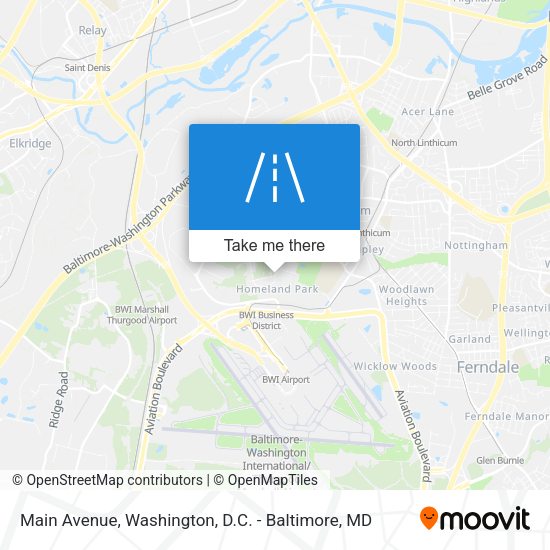 Main Avenue map