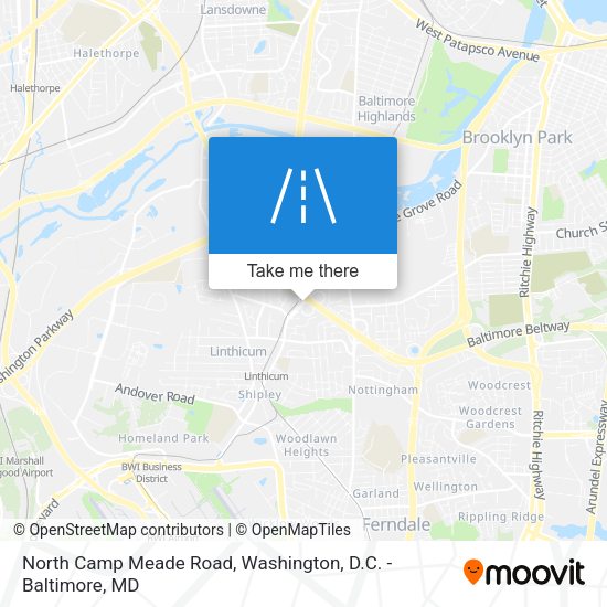 North Camp Meade Road map