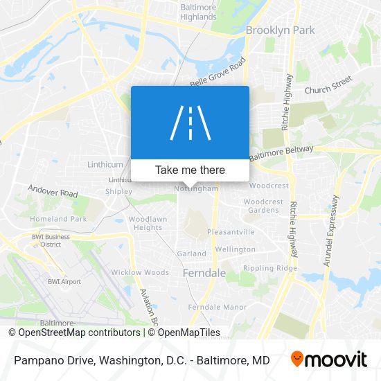 Pampano Drive map