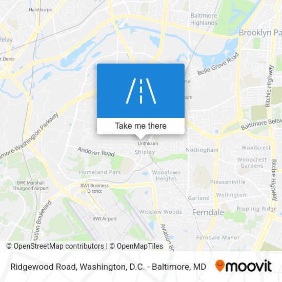 Ridgewood Road map