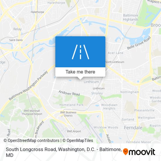 South Longcross Road map