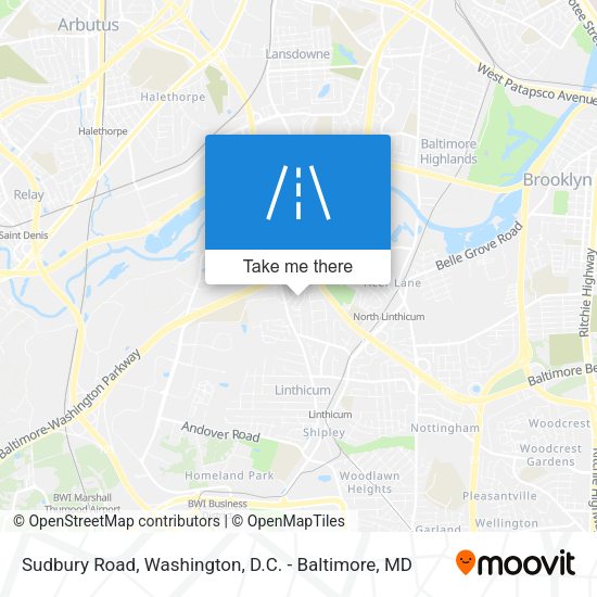 Sudbury Road map