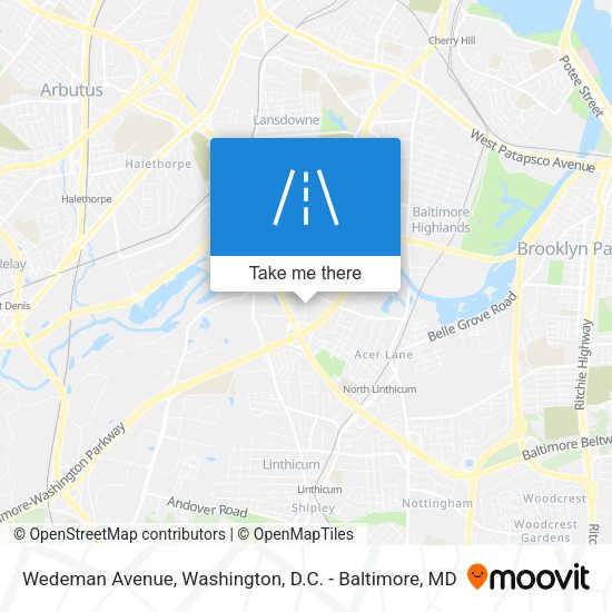 Wedeman Avenue map