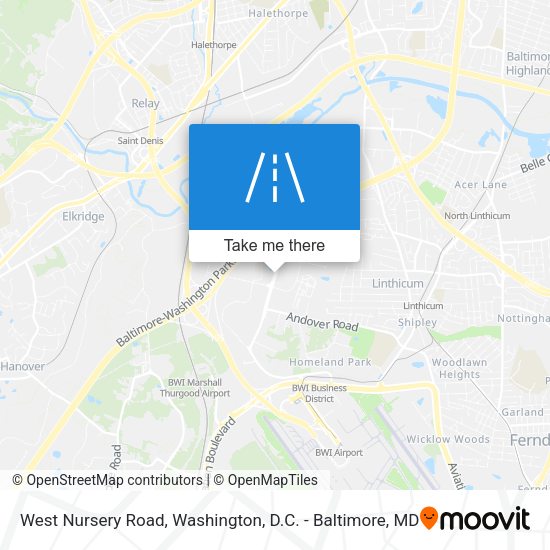 West Nursery Road map