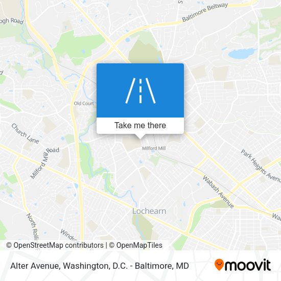 Alter Avenue map