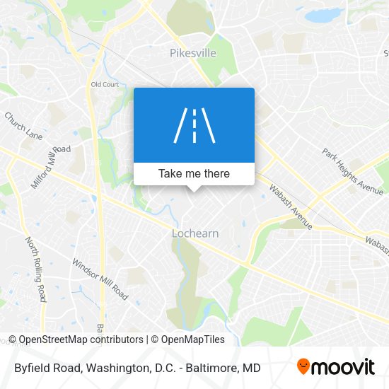 Byfield Road map
