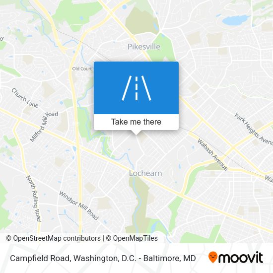 Mapa de Campfield Road