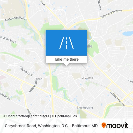 Mapa de Carysbrook Road