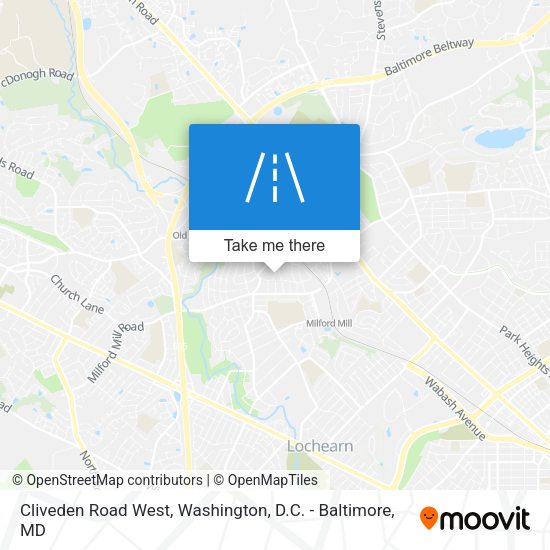 Mapa de Cliveden Road West