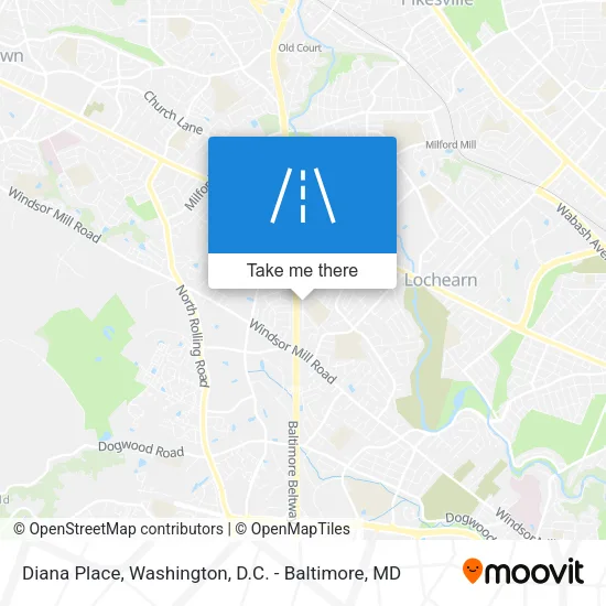 Diana Place map