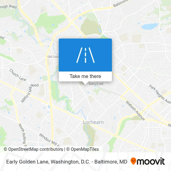 Early Golden Lane map