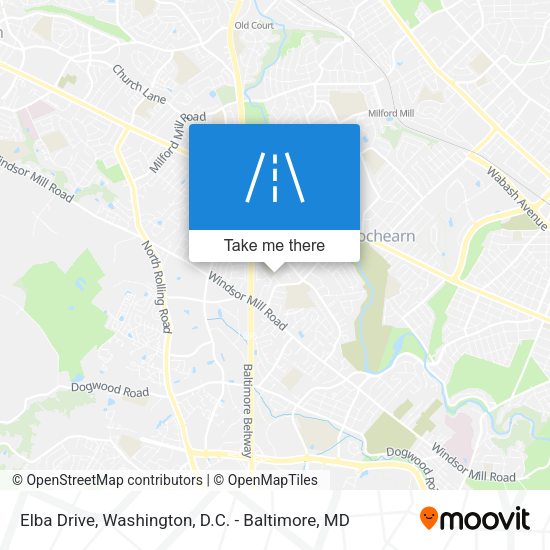 Mapa de Elba Drive