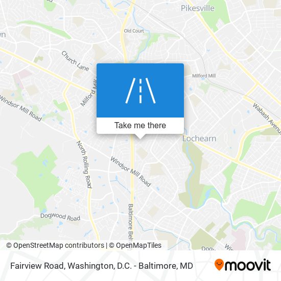 Fairview Road map