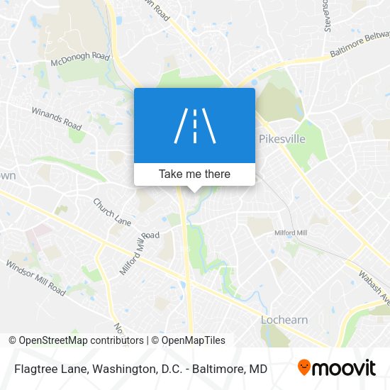 Mapa de Flagtree Lane
