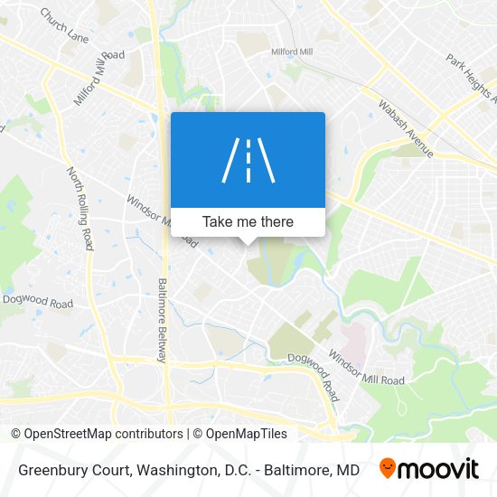 Greenbury Court map