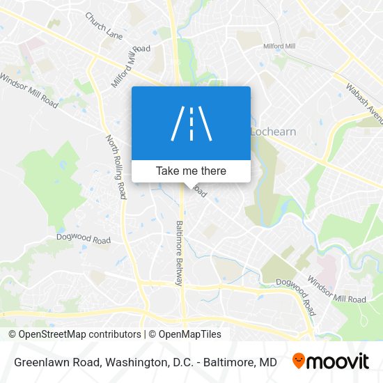 Greenlawn Road map