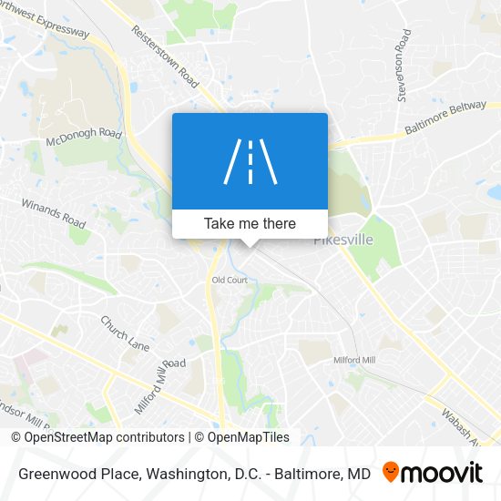 Greenwood Place map