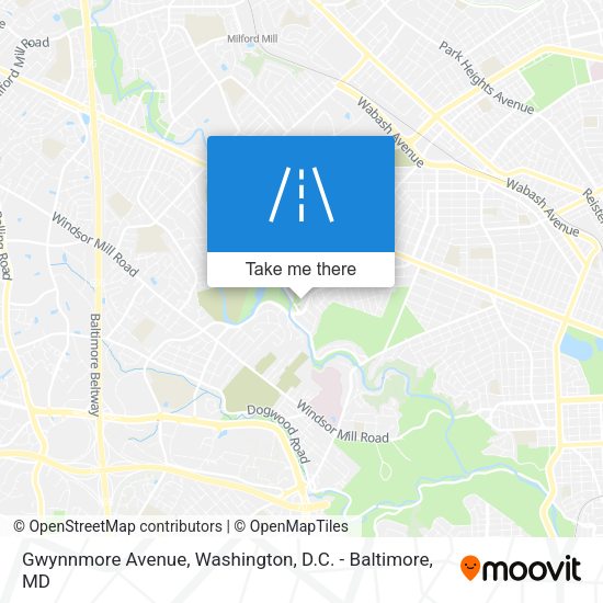 Gwynnmore Avenue map