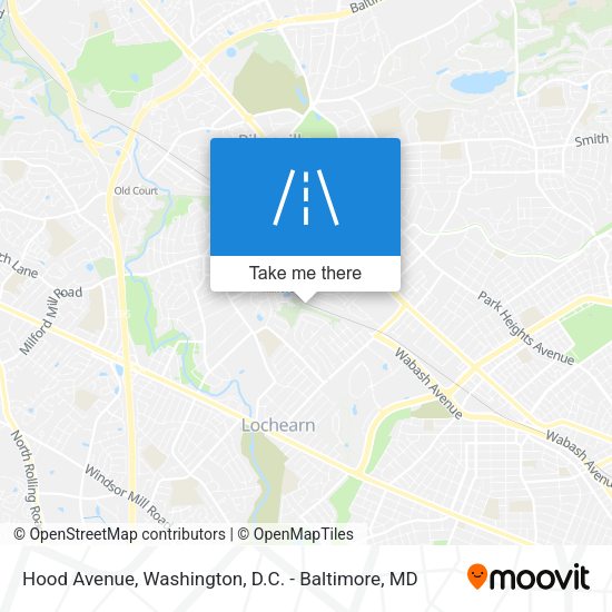 Hood Avenue map