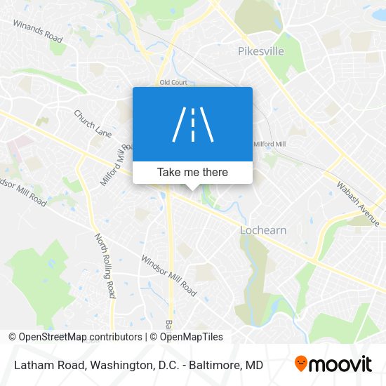 Mapa de Latham Road