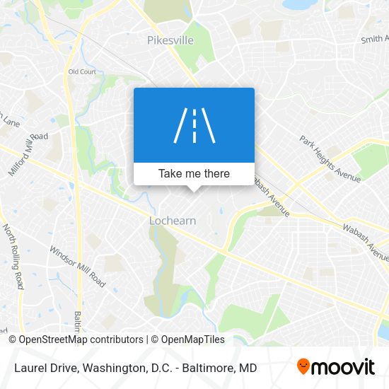 Mapa de Laurel Drive