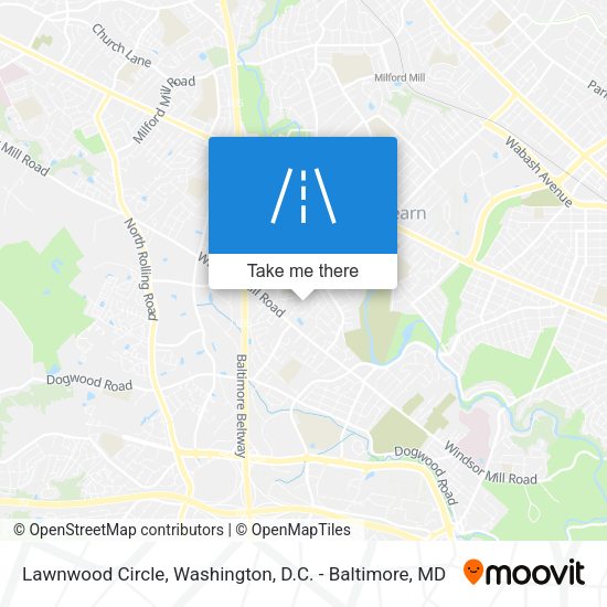Lawnwood Circle map