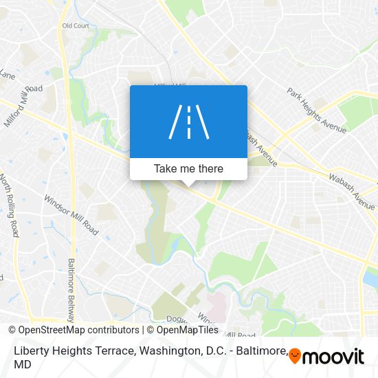 Liberty Heights Terrace map