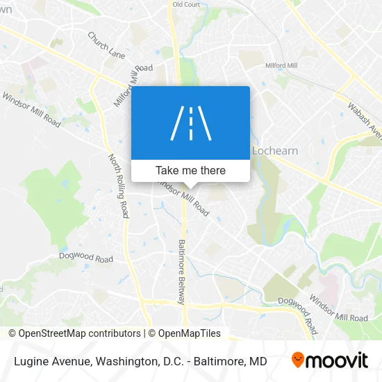 Lugine Avenue map