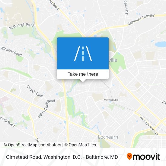Olmstead Road map