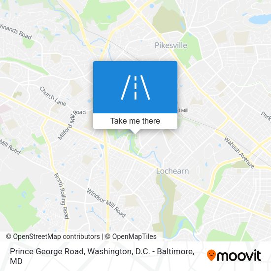 Mapa de Prince George Road