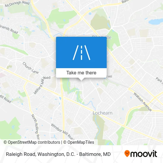 Raleigh Road map