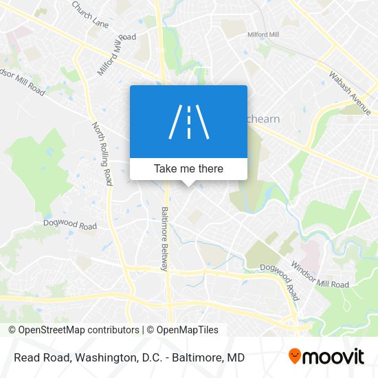 Mapa de Read Road