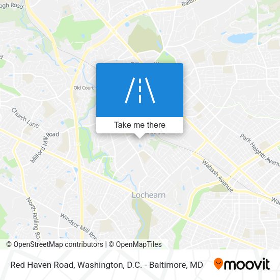 Red Haven Road map