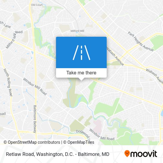 Mapa de Retlaw Road