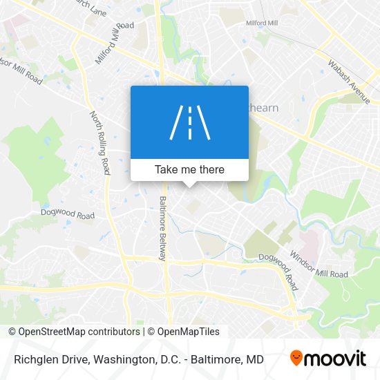 Mapa de Richglen Drive