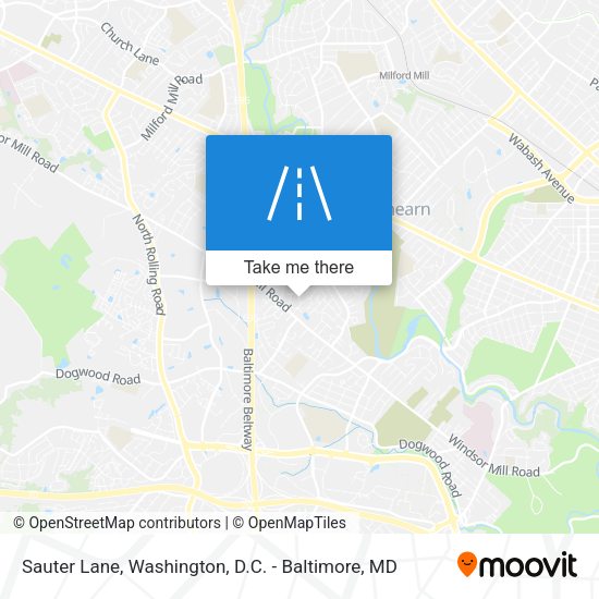 Sauter Lane map