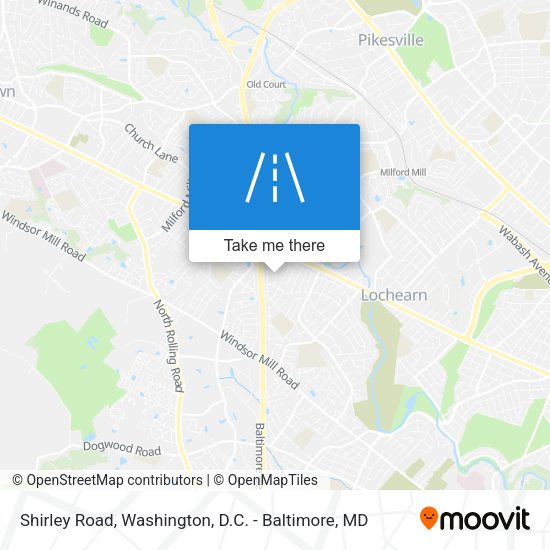Shirley Road map
