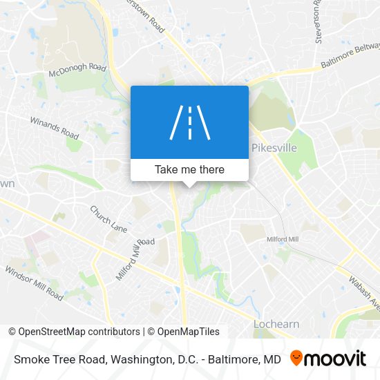 Mapa de Smoke Tree Road