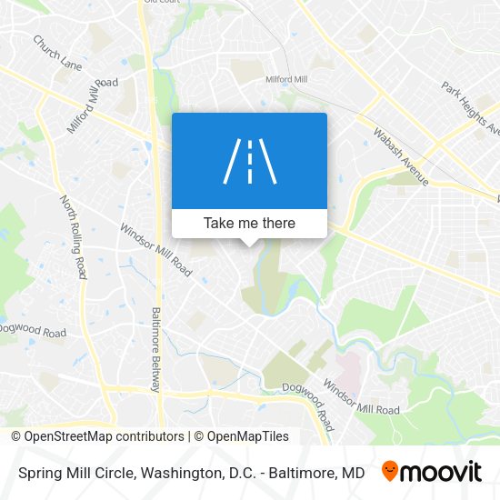 Spring Mill Circle map