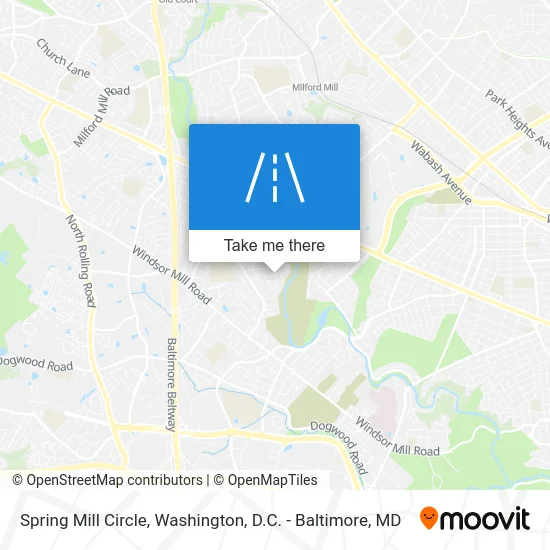 Spring Mill Circle map