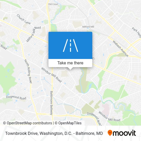Townbrook Drive map