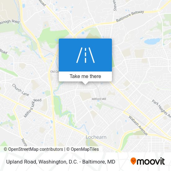 Upland Road map