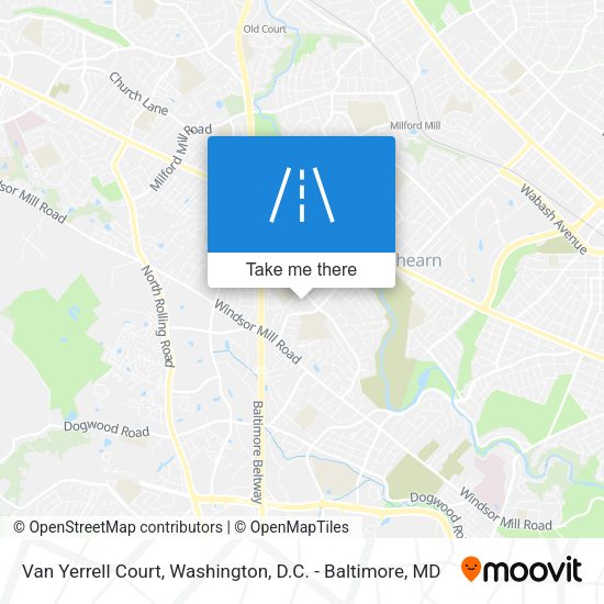 Mapa de Van Yerrell Court