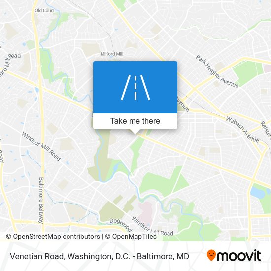 Mapa de Venetian Road