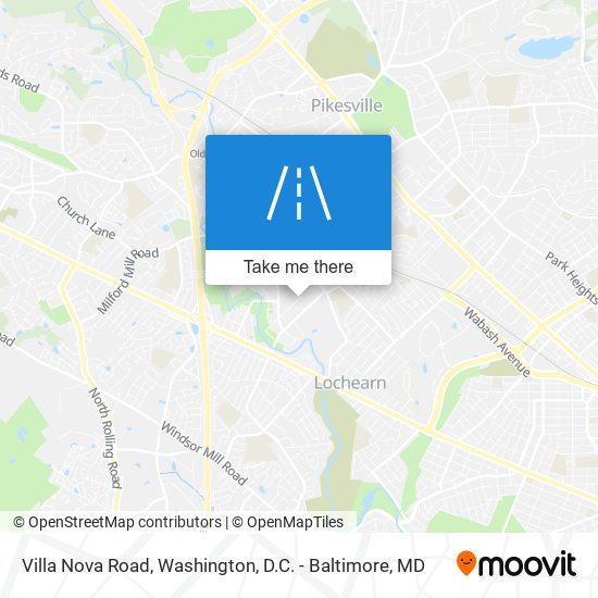 Mapa de Villa Nova Road