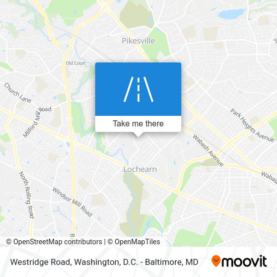 Westridge Road map