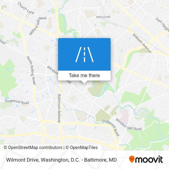 Wilmont Drive map